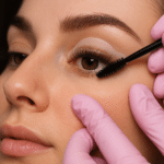 le rehaussement de cils et la teinture